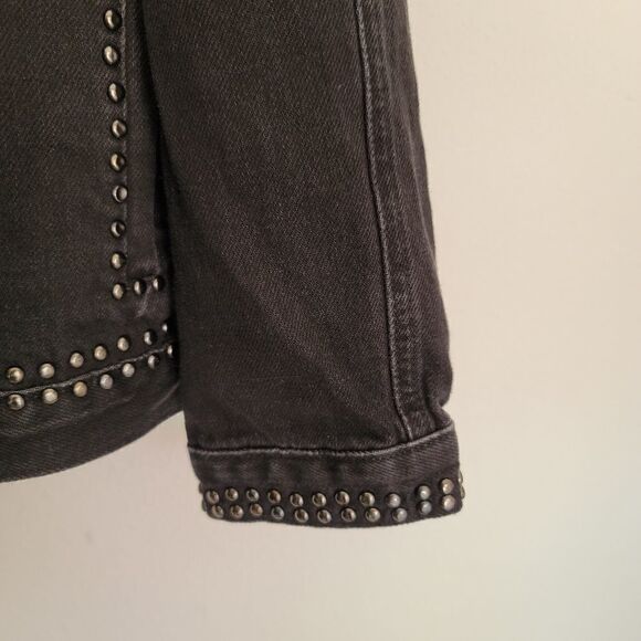 Frame le studded denim jacket black - Picture 3 of 10